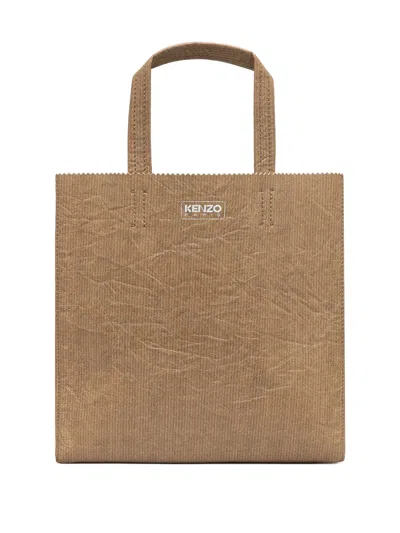 皮质小号托特包