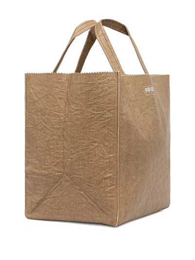 皮质小号托特包