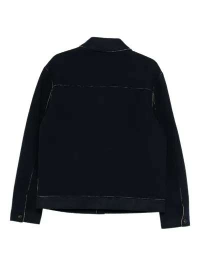 Liu •jo Button Jacket In Blue