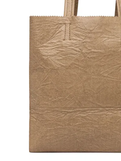 皮质小号托特包