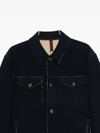 Liu •jo Button Jacket In Blue