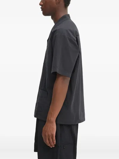 Neighborhood Multi-pocket Short-sleeve Shirt In Black