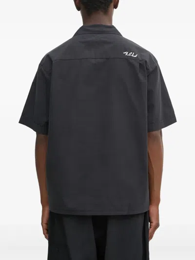 Neighborhood Multi-pocket Short-sleeve Shirt In Black