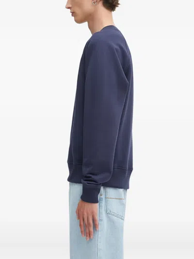 Filling Pieces Embroidered Crewneck Sweatshirt In Blue