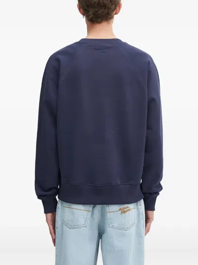 Filling Pieces Embroidered Crewneck Sweatshirt In Blue
