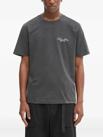 Filling Pieces Round-neck Graphic T-shirt In Gray