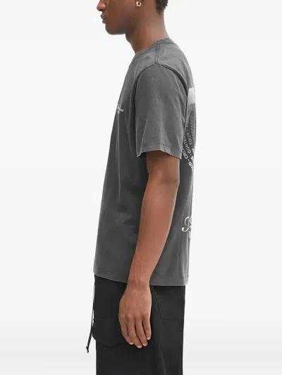 Filling Pieces Round-neck Graphic T-shirt In Gray