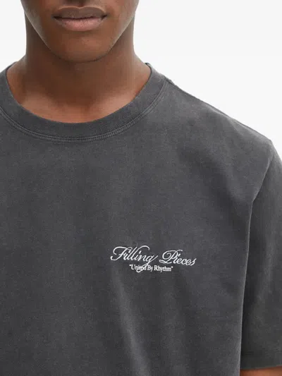 Filling Pieces Round-neck Graphic T-shirt In Gray