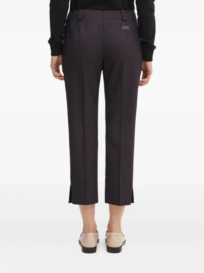 Kenzo Slit Detail Trousers In Black