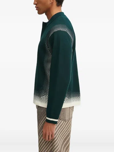 Filling Pieces Long-sleeves Polo Shirt In Green