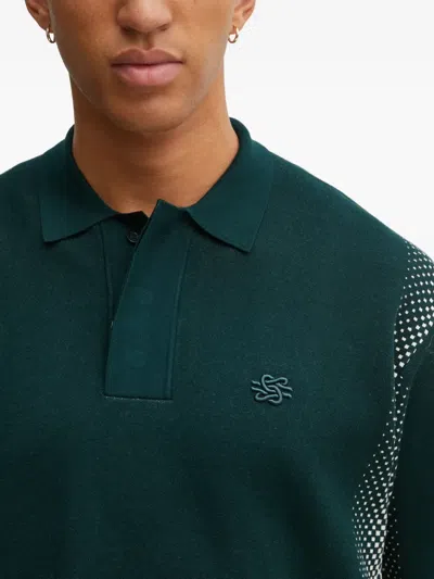 Filling Pieces Long-sleeves Polo Shirt In Green