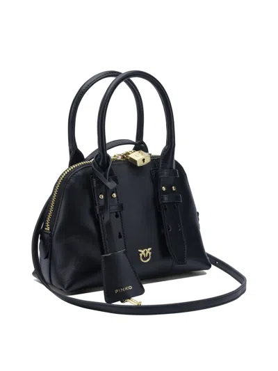Pinko Mini Escape Bag In Leer In Black