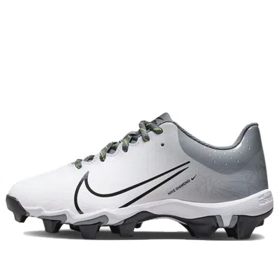 Nike (gs)  Hyperdiamond 4 Keystone Gg 'white Cool Grey' In Gray