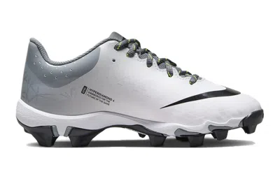 Nike (gs)  Hyperdiamond 4 Keystone Gg 'white Cool Grey' In Gray