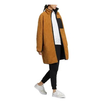 Adidas Originals (wmns) Adidas Neo Colorblock Logo Print Stand Collar Cotton Jacket 'tan Black' In Multi