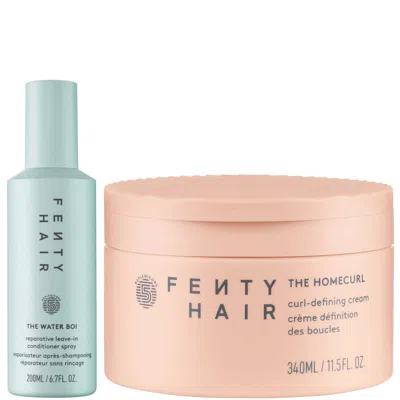 Fenty Hair Hero Duo, The Homecurl Curl Defining Cream 340ml And The Water Boi Leave In Conditioner 200ml