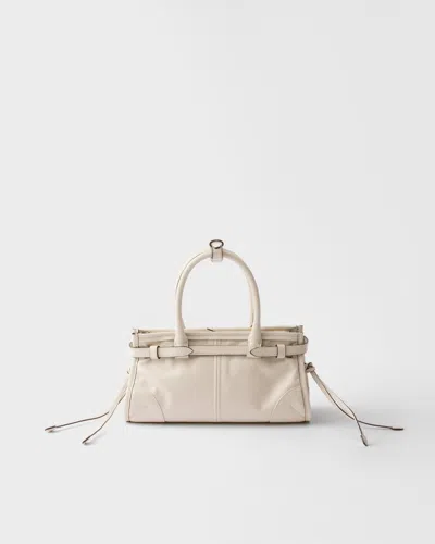 Prada Bonnie Mini-handtasche Aus Leder In White