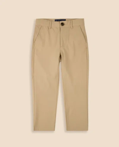 Brooks Brothers Kids' Flat Front Dress Pants In Brown