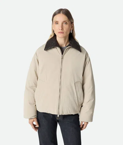 Bottega Veneta Steppjacke Aus Technischem Nylon In Neutral