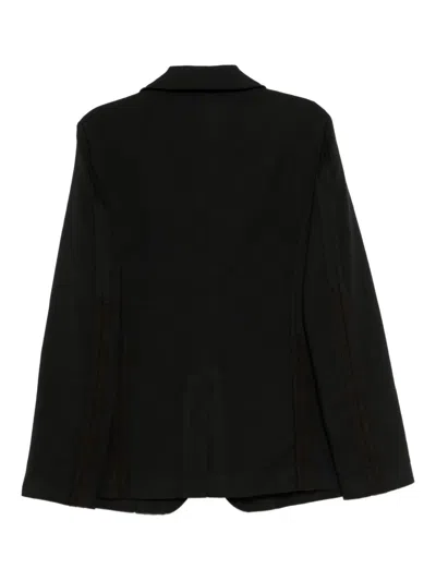 Black Comme Des Garçons Single-breasted Jacket In Black
