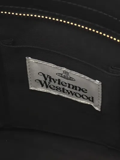 Pre-owned Vivienne Westwood Leather Tote Bag In Black