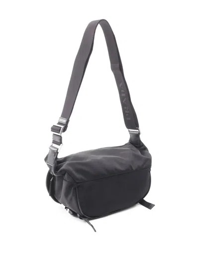 Pre-owned Prada 20's Re-nylon Cross Body Bag In Black