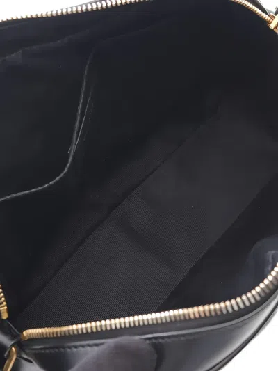 Pre-owned Saint Laurent Lou Quilted Shoulder Bag In Black