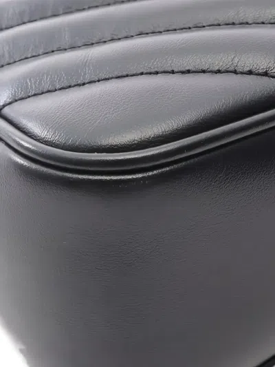 Pre-owned Saint Laurent Lou Quilted Shoulder Bag In Black