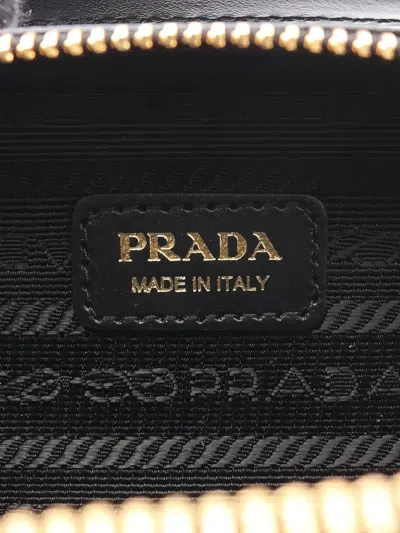 Pre-owned Prada Leather Shoulder Bag In Black