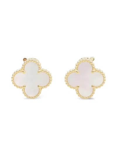 Pre-owned Van Cleef & Arpels 2010 18kt Yellow Gold Alhambra Earrings