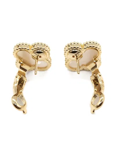 Pre-owned Van Cleef & Arpels 2010 18kt Yellow Gold Alhambra Earrings