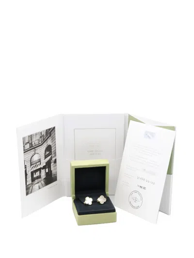 Pre-owned Van Cleef & Arpels 2010 18kt Yellow Gold Alhambra Earrings