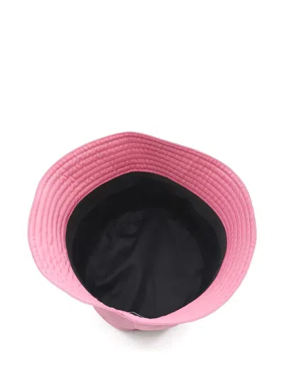 Pre-owned Prada Triangle-logo Bucket Hat In Pink