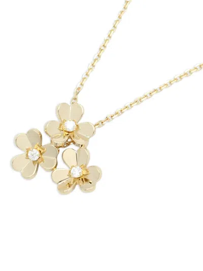 Pre-owned Van Cleef & Arpels 2010 18kt Yellow Gold Frivole 3 Necklace