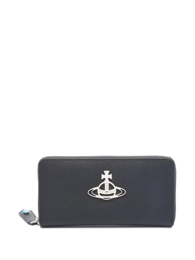 Pre-owned Vivienne Westwood 2020 Annie Wallet In Black