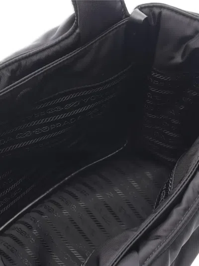 Pre-owned Prada Logo-plaque Tote Bag In Black