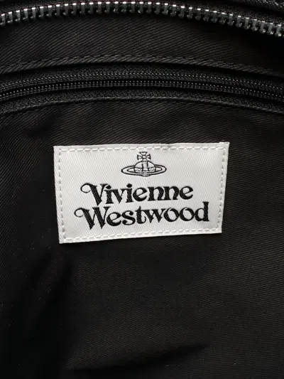 Pre-owned Vivienne Westwood Orb Leather Tote Bag In Black