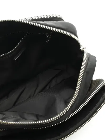 Pre-owned Prada Logo-appliqué Clutch Bag In Black