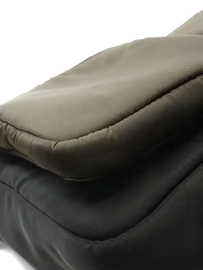 Pre-owned Prada Logo-appliqué Clutch Bag In Black