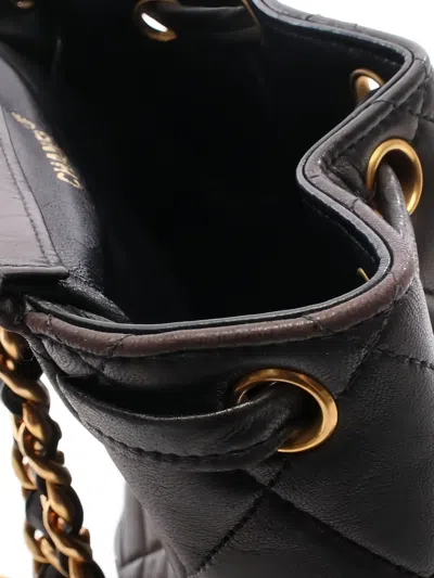 Pre-owned Chanel Matelassé Backpack In Black