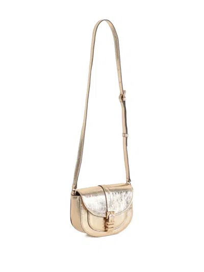 Michael Kors Half-moon Shoulder Bag In Yellow