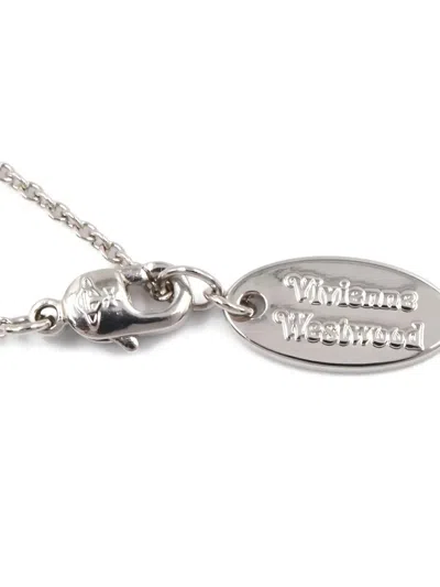 Pre-owned Vivienne Westwood Orb Necklace In Silver