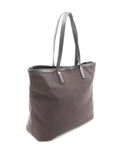 Pre-owned Prada 2000s Leather Tote Bag In Brown