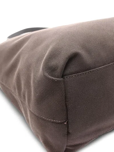 Pre-owned Prada 2000s Leather Tote Bag In Brown