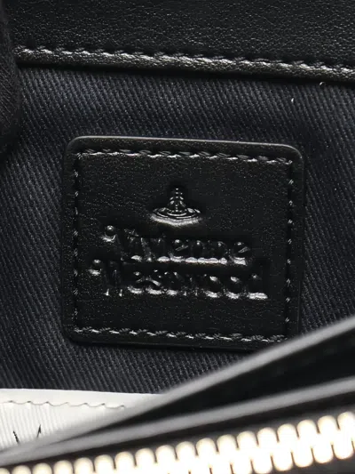 Pre-owned Vivienne Westwood Orb-logo Plaid Wallet In Brown