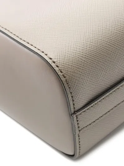 Pre-owned Prada Leather Tote Bag In Gray