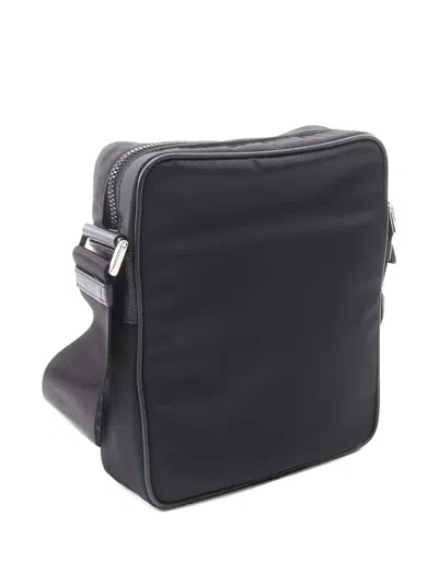 Pre-owned Prada Triangle-logo Crossbody Bag In Black