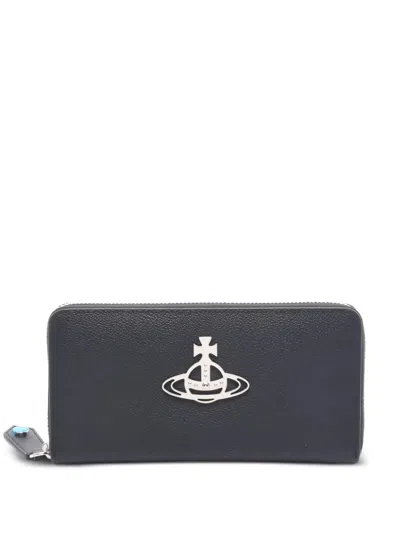 Pre-owned Vivienne Westwood 2020 Annie Wallet In Black