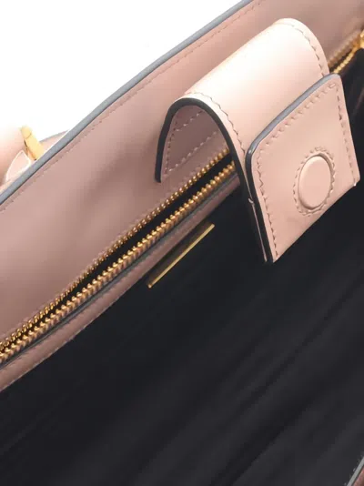 Pre-owned Prada Leather Tote Bag In Pink