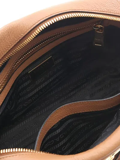Pre-owned Prada Leather Tote Bag In Brown